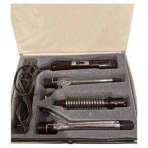 Vidal Sassoon Vintage 1987 Multi Tool Hair Styler Brush Curling Iron Wand Tested